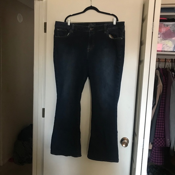 LUCKY BRAND Jeans Ginger bootcut 22W high rise dark wash denim stretch flare - Picture 2 of 8